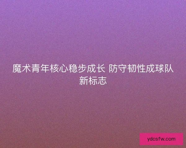 魔术青年核心稳步成长 防守韧性成球队新标志 魔术青年核心稳步成长 防守韧性成球队新标志